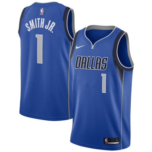 1-Dennis Smith Dallas Mavericks Swingman Jersey Blue - Icon Edition