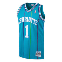 Load image into Gallery viewer, 1-Muggsy Bogues Charlotte Hornets Hardwood Classics Swingman Jersey - Teal