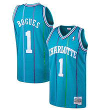Load image into Gallery viewer, 1-Muggsy Bogues Charlotte Hornets Hardwood Classics Swingman Jersey - Teal