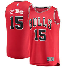 Load image into Gallery viewer, 15-Chandler Hutchison Chicago Bulls  NBA Draft First Round Pick Fast  Jersey Red – Icon Edition