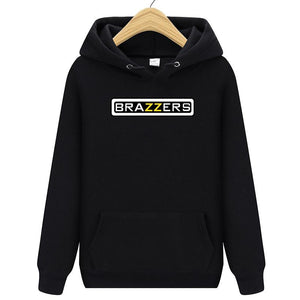 suprem Brazzers Long Sleeve Solid Color Hooded