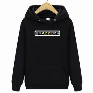 suprem Brazzers Long Sleeve Solid Color Hooded