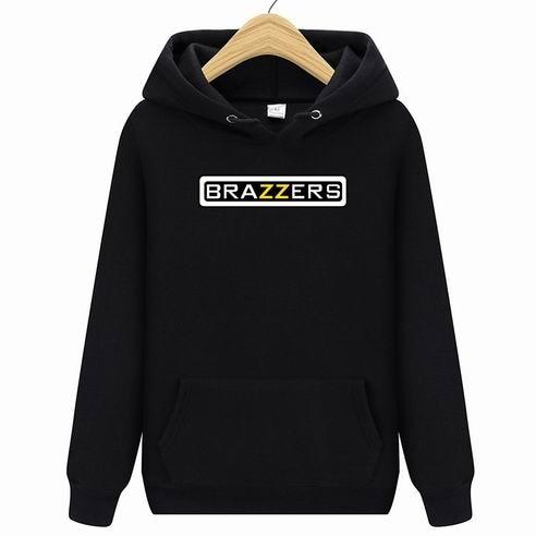 suprem Brazzers Long Sleeve Solid Color Hooded