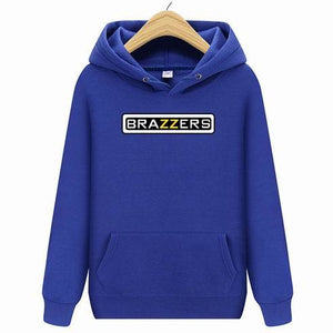 suprem Brazzers Long Sleeve Solid Color Hooded