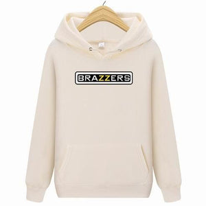 suprem Brazzers Long Sleeve Solid Color Hooded