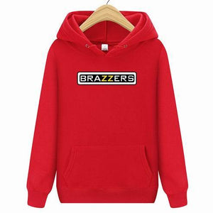 suprem Brazzers Long Sleeve Solid Color Hooded